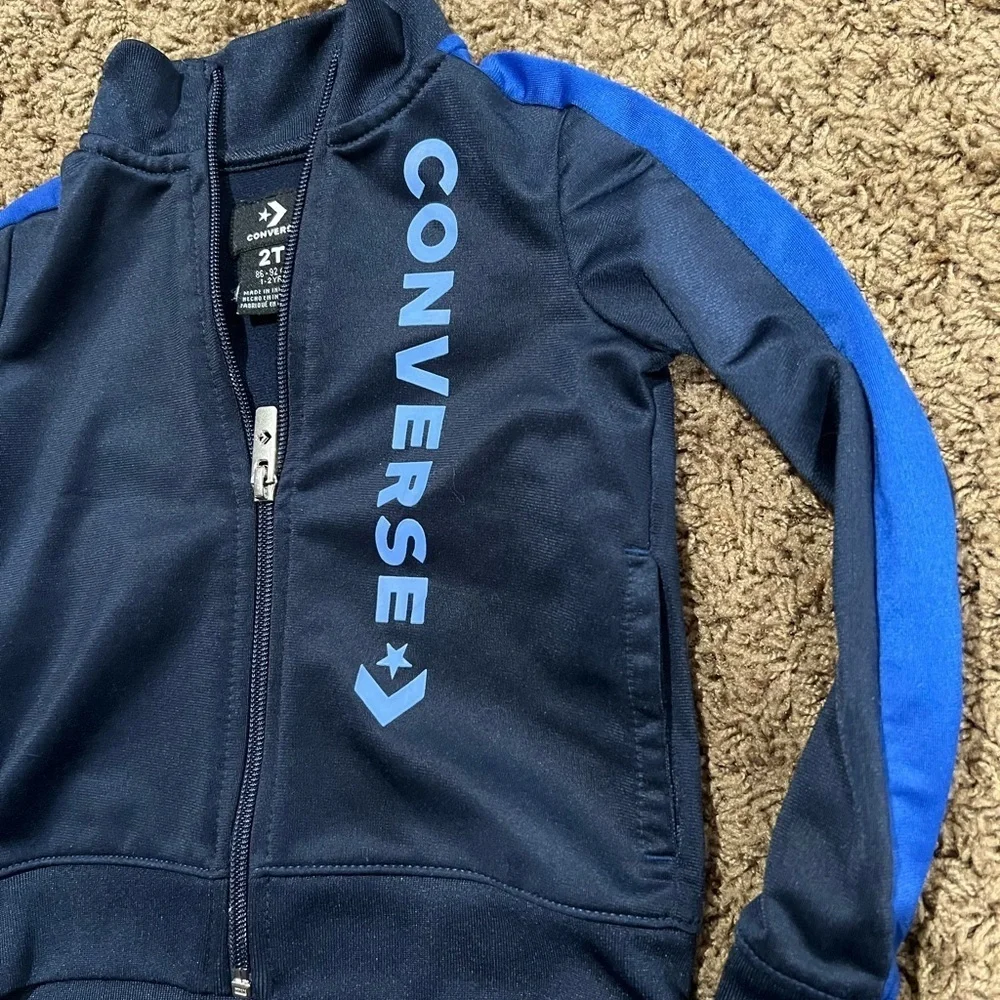 Converse Kids' Navy Blue Track Jacket
